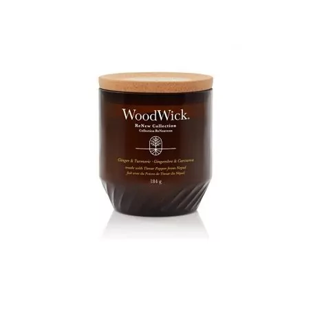 Vonná svíčka ReNew sklo střední Ginger & Turmeric WoodWick - 184 g