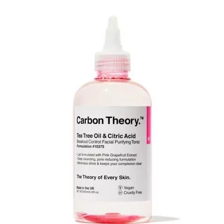 Pleťové tonikum Tea Tree Oil & Citric Acid Breakout Control (Facial Purifying Tonic) Carbon Theory - 250 ml