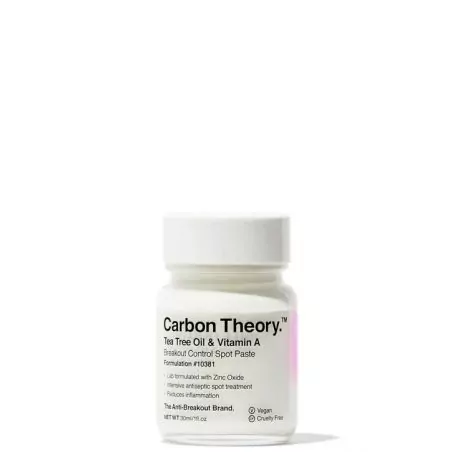 Lokální péče proti nedokonalostem pleti Tea Tree Oil & Vitamin A Breakout Control (Spot Paste) Carbon Theory - 30 ml