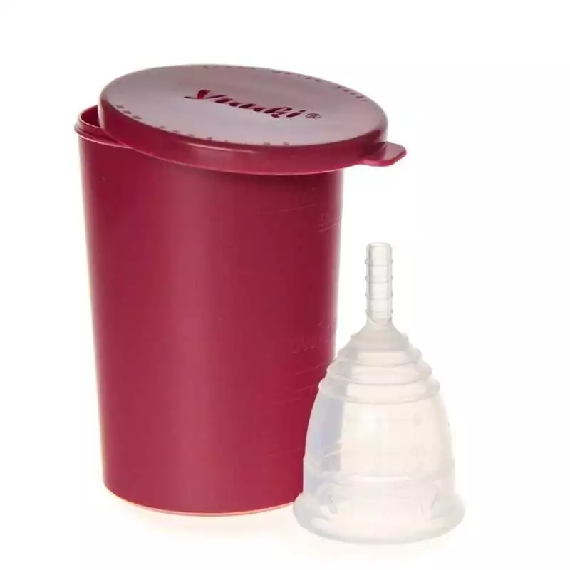 Menstruační kalíšek malý + sterilizační kelímek "Classic" Yuuki Menstruační kalíšek malý + sterilizační kelímek "Classic" Yuuki