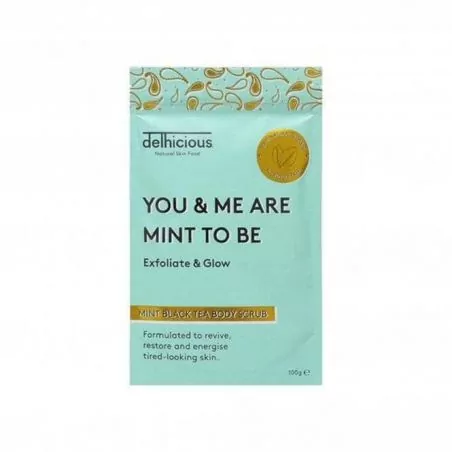 Tělový peeling You & Me Are Mint To Be (Mint Black Tea Body Scrub) Delhicious - 100 g