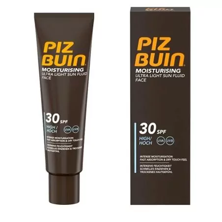 Ochranný hydratační fluid na obličej SPF 30 Moisturizing (Ultra Light Sun Fluid) Piz Buin - 50 ml