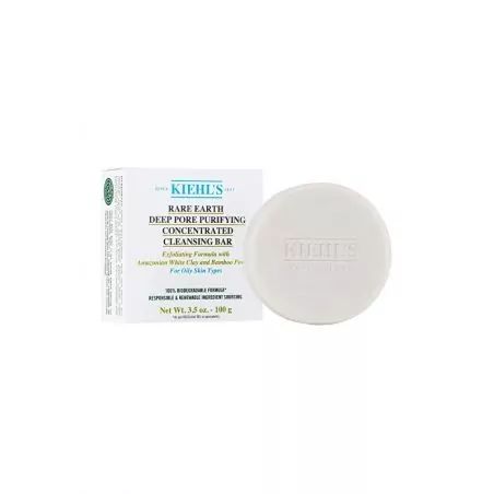 Čisticí mýdlo pro mastnou pleť Rare Earth (Deep Pore Purifying Cleansing Bar) Kiehl´s - 100 g