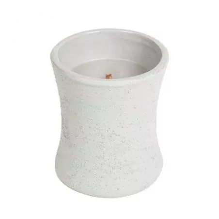 Svíčka keramická oválná váza Wood Smoke WoodWick - 133,2 g