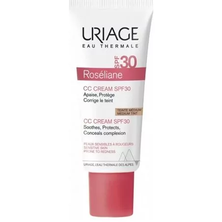 CC krém pro citlivou pleť se sklonem k začervenání SPF 30 Roséliane (CC Cream SPF 30) Uriage - 40 ml