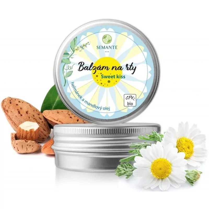 Ochranný balzám na rty s heřmánkem "Sweet kiss" BIO - 30 ml Ochranný balzám na rty s heřmánkem "Sweet kiss" BIO - 30 ml