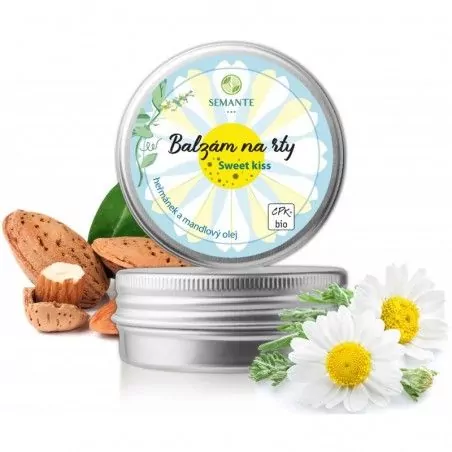 Ochranný balzam na pery s harmančekom Sweet kiss" BIO - 30 ml"