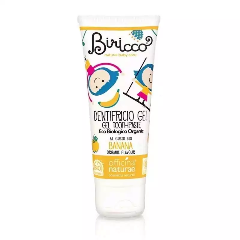 Dětská zubní pasta bez fluoru banán BIO Officina Naturae - 75 ml Dětská zubní pasta bez fluoru banán BIO Officina Naturae - 75 ml