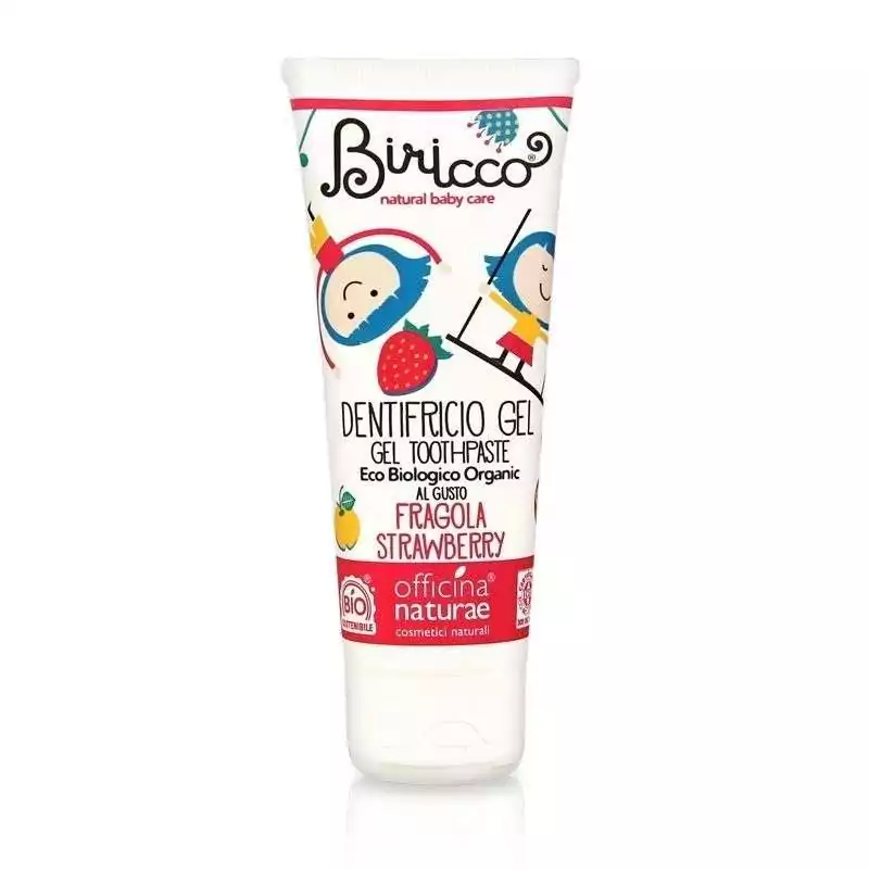 Detská zubná pasta bez fluóru jahoda BIO Officina Naturae - 75 ml Detská zubná pasta bez fluóru jahoda BIO Officina Naturae - 75 ml