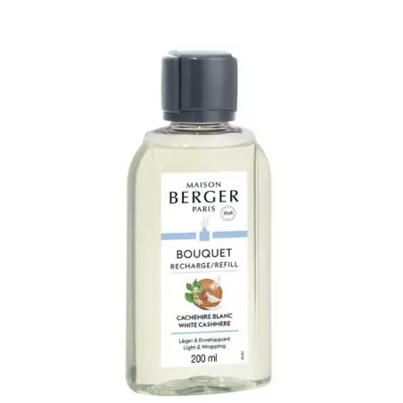 Náplň do difuzéru Bílý kašmír Cashmire White (Bouquet Recharge/Refill) Maison Berger Paris - 200 ml