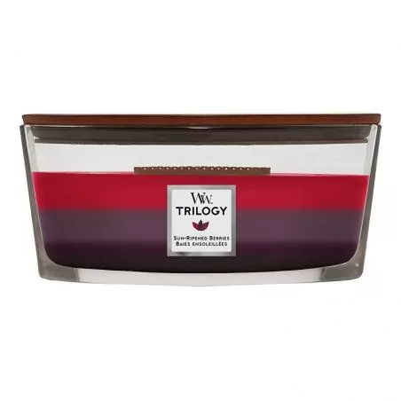 Vonná svíčka loď Trilogy Sun Ripened Berries WoodWick - 453 g