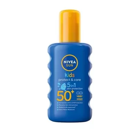 Dětský barevný sprej na opalování OF 50+ (Moisturising Sun spray) Nivea - 200 ml