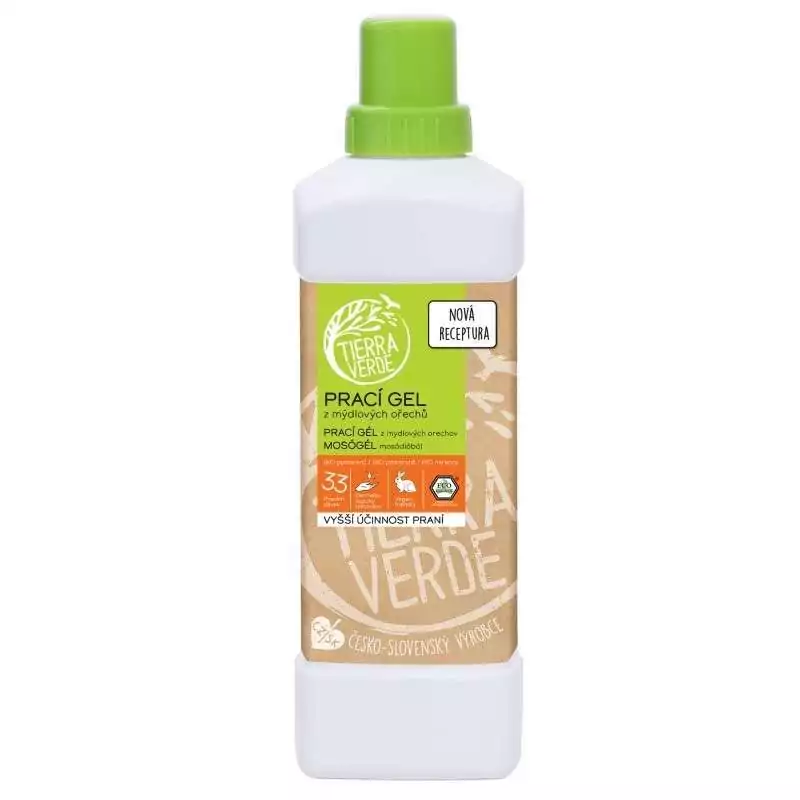 Prací gel s pomerančem inovovaná receptura BIO Tierra Verde - 1000 ml Prací gel s pomerančem inovovaná receptura BIO Tierra Verde - 1000 ml