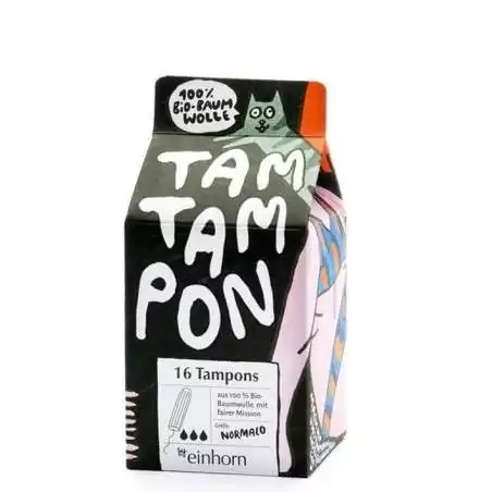 Tampony TamTampon Normalo z hypoalergenní z bio bavlny Einhorn - 16 ks