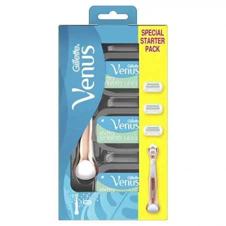 Holicí strojek Venus Sensitive Rose Gold + Gillette - 3 hlavice