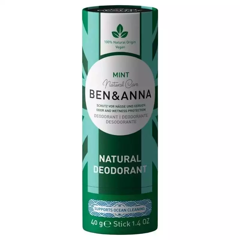 Tuhý deodorant máta Ben & Anna - 40 g Tuhý deodorant máta Ben & Anna - 40 g
