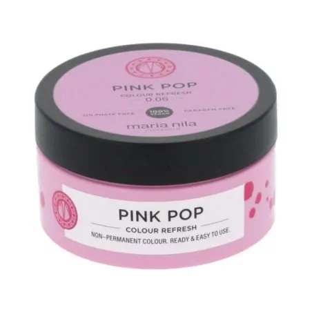 Jemná vyživující maska bez permanentních barevných pigmentů Pink (Colour Refresh Mask) Maria Nila - 100 ml