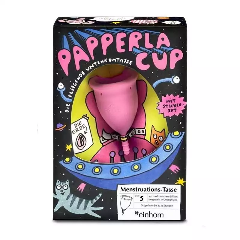 Menstruační kalíšek papperlacup velikosti S Einhorn Menstruační kalíšek papperlacup velikosti S Einhorn