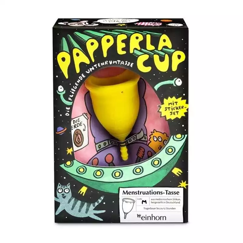 Menstruační kalíšek papperlacup velikosti M Einhorn Menstruační kalíšek papperlacup velikosti M Einhorn