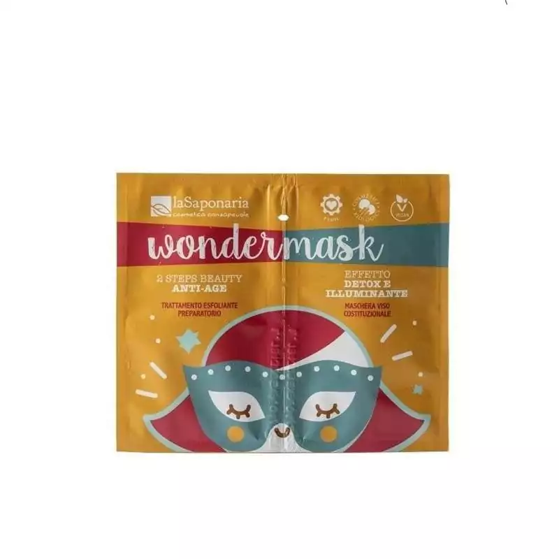 Dvoufázová pleťová maska proti stárnutí "Wondermask" laSaponaria - 8 + 5 ml Dvoufázová pleťová maska proti stárnutí "Wondermask" laSaponaria - 8 + 5 ml
