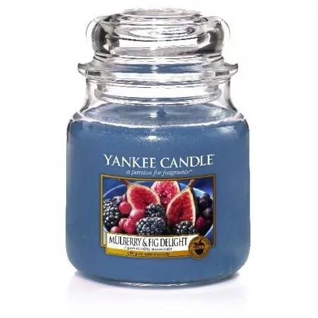 Vonná svíčka Classic střední Mulberry & Fig Delight Yankee Candle - 411 g