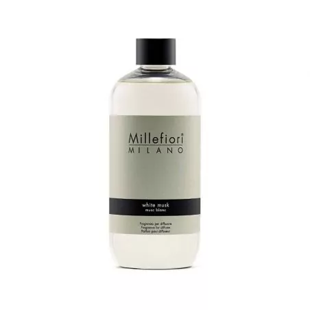 Náhradní náplň do aroma difuzéru Natural Bílé pižmo Millefiori Milano - 500 ml