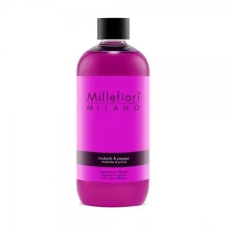 Náhradní náplň do aroma difuzéru Natural Rebarbora a pepř Millefiori Milano - 500 ml