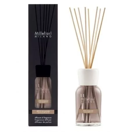 Aroma difuzér Natural Hedvábí & rýžový prášek Millefiori Milano - 500 ml