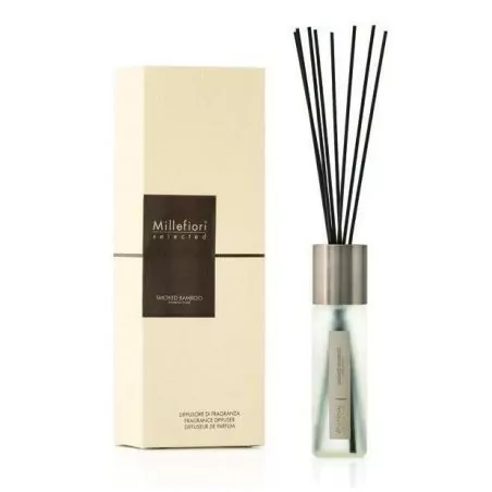 Skleněný difuzér Selected Kouřový bambus Millefiori Milano - 100 ml