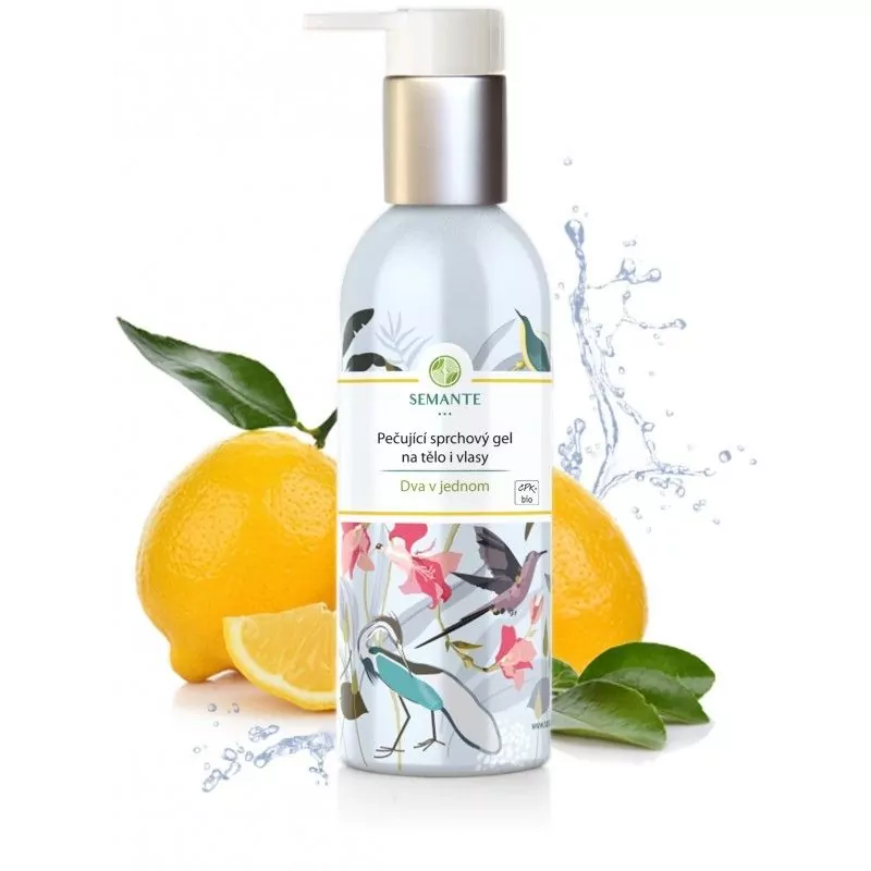 Pečující sprchový gel na tělo i vlasy "Dva v jednom" BIO - 200 ml Pečující sprchový gel na tělo i vlasy "Dva v jednom" BIO - 200 ml