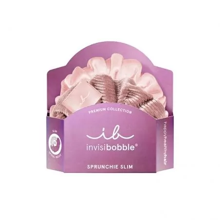 Gumička do vlasů Sprunchie Slim Premium La Vie en Rose Invisibobble - 2 ks