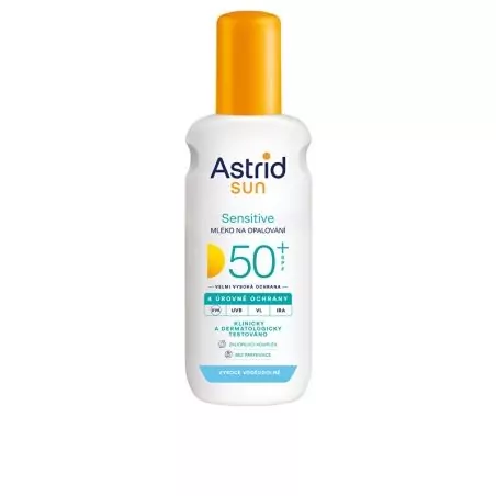 Mléko ve spreji na opalování Sensitiv SPF 50+ Sun Astrid - 150 ml