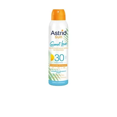 Neviditelný suchý sprej na opalování SPF 30 Sun Astrid - 150 ml