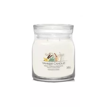 Aromatická svíčka Signature sklo střední Sweet Vanilla Horchata Yankee Candle - 368 g