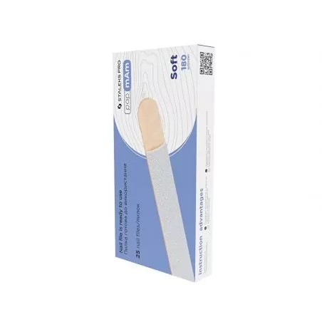 Jednorázový pilník na dřevěném držadle Expert 20 hrubost 180 (Disposable White PapmAm files) STALEKS - 25 ks