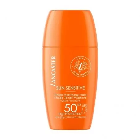 Tónující matující fluid na obličej SPF 50 Sun Sensitive (Tinted Mattifying Fluid) Lancaster - 30 ml