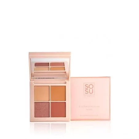 Paletka očních stínů Nude (Eyeshadow Quad) SOSU Cosmetics - 4,8 g