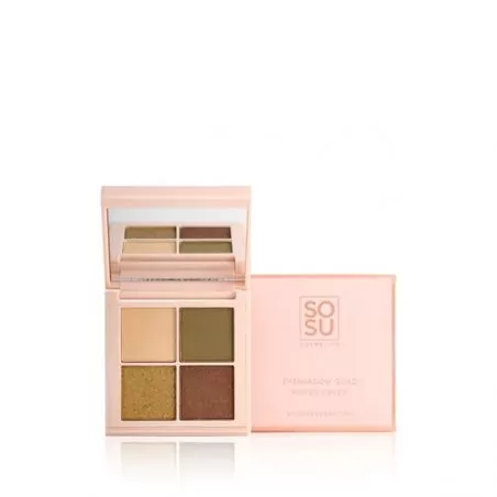 Paletka očních stínů Green (Eyeshadow Quad) SOSU Cosmetics - 4,8 g