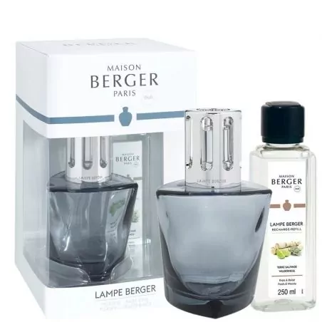 Dárková sada katalytická lampa Terra černá + náplň Divočina Maison Berger Paris - 250 ml