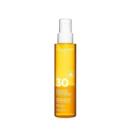 Opalovací olej na tělo a vlasy SPF 30 (Glowing Sun Oil) Clarins - 150 ml