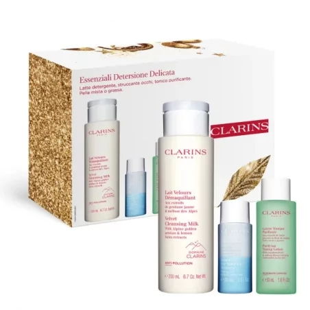 Dárková sada čisticí pleťové péče Essentials Delicate Clarins