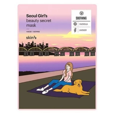 Plátýnková zklidňující maska Seoul Girl`s Beauty Secret Mask (Soothing Mask) skin79 - 20 g