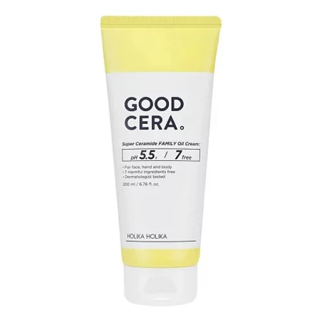 Olejový krém s ceramidy na tělo a obličej Good Cera (Super Ceramide Family Oil Cream) Holika Holika - 200 ml