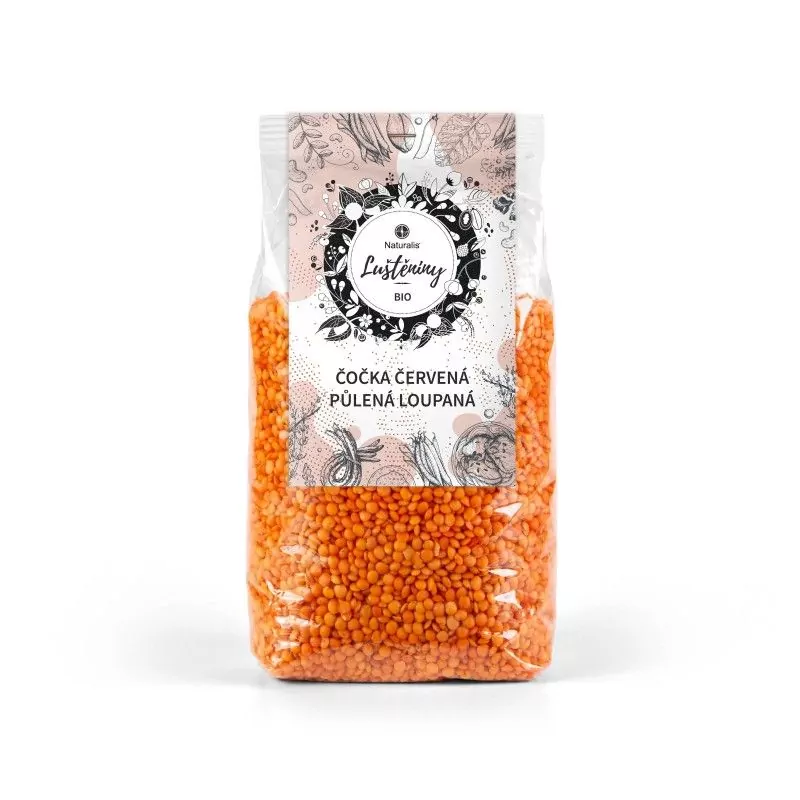 Čočka červená půlená loupaná Naturalis BIO - 500 g Čočka červená půlená loupaná Naturalis BIO - 500 g