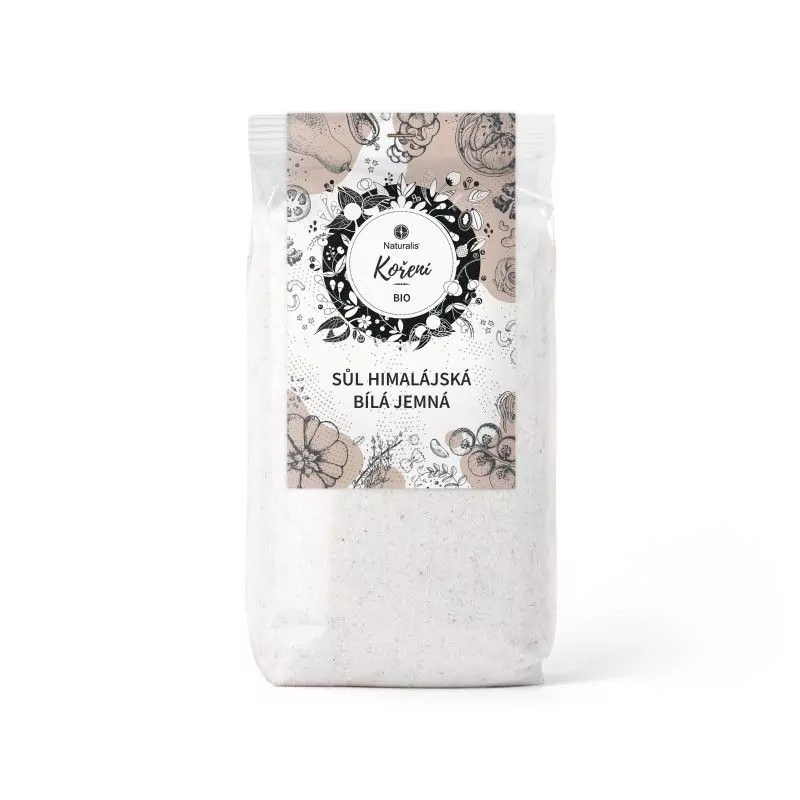 Sůl himálajská bílá jemná Naturalis - 500 g Sůl himálajská bílá jemná Naturalis - 500 g
