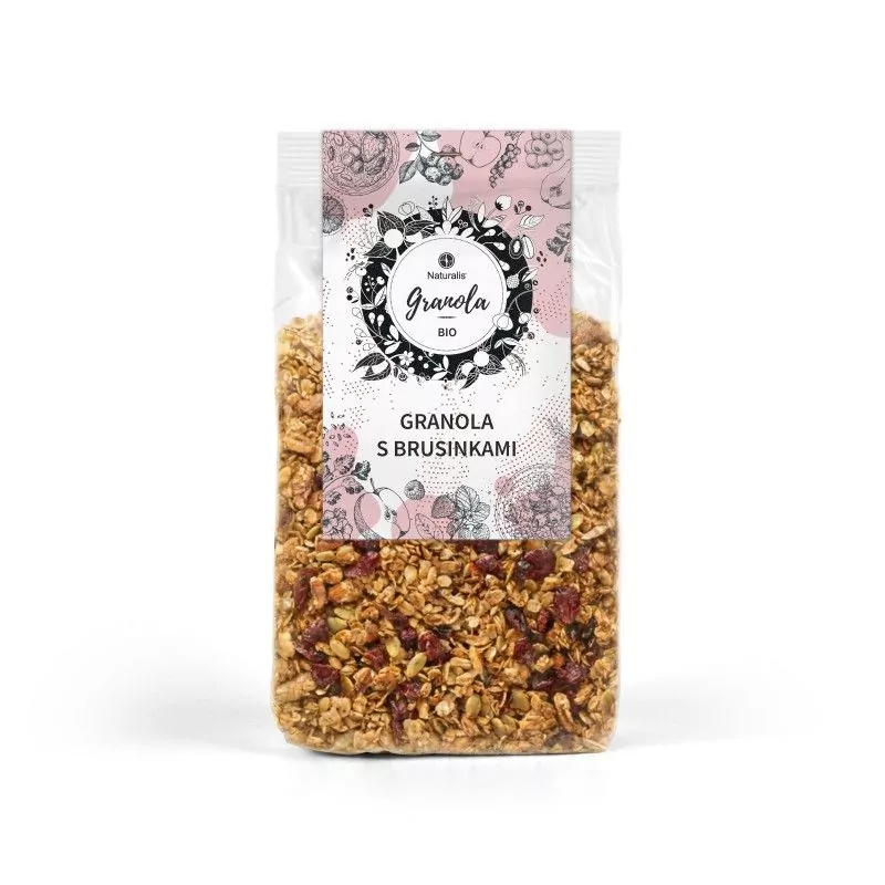 Granola s brusinkami Naturalis BIO - 350 g Granola s brusinkami Naturalis BIO - 350 g