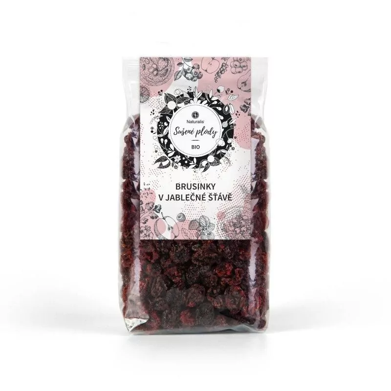 Brusinky v jablečné šťávě Naturalis BIO - 100 g Brusinky v jablečné šťávě Naturalis BIO - 100 g
