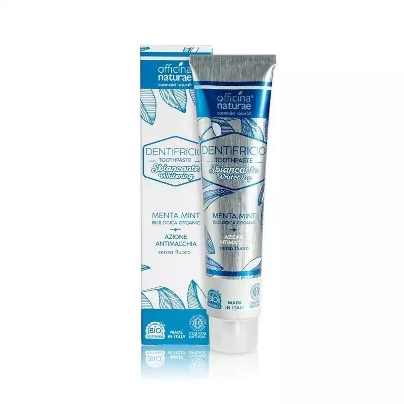 Bělicí mátová zubní pasta Ecobio bez fluoru Officina Naturae - 75 ml Bělicí mátová zubní pasta Ecobio bez fluoru Officina Naturae - 75 ml