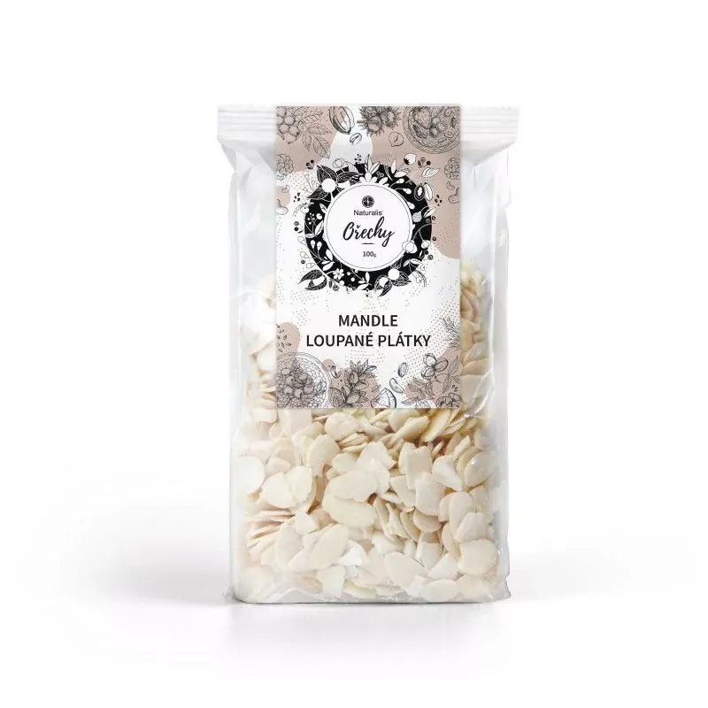 Mandle loupané plátky Naturalis BIO - 100 g Mandle loupané plátky Naturalis BIO - 100 g