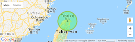 Mapa Taiwanu